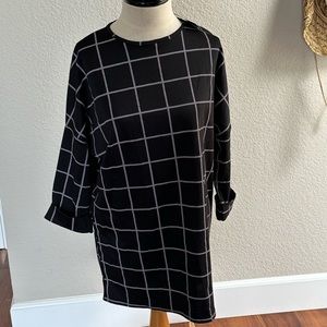 Boohoo Petite Check Shift Dress